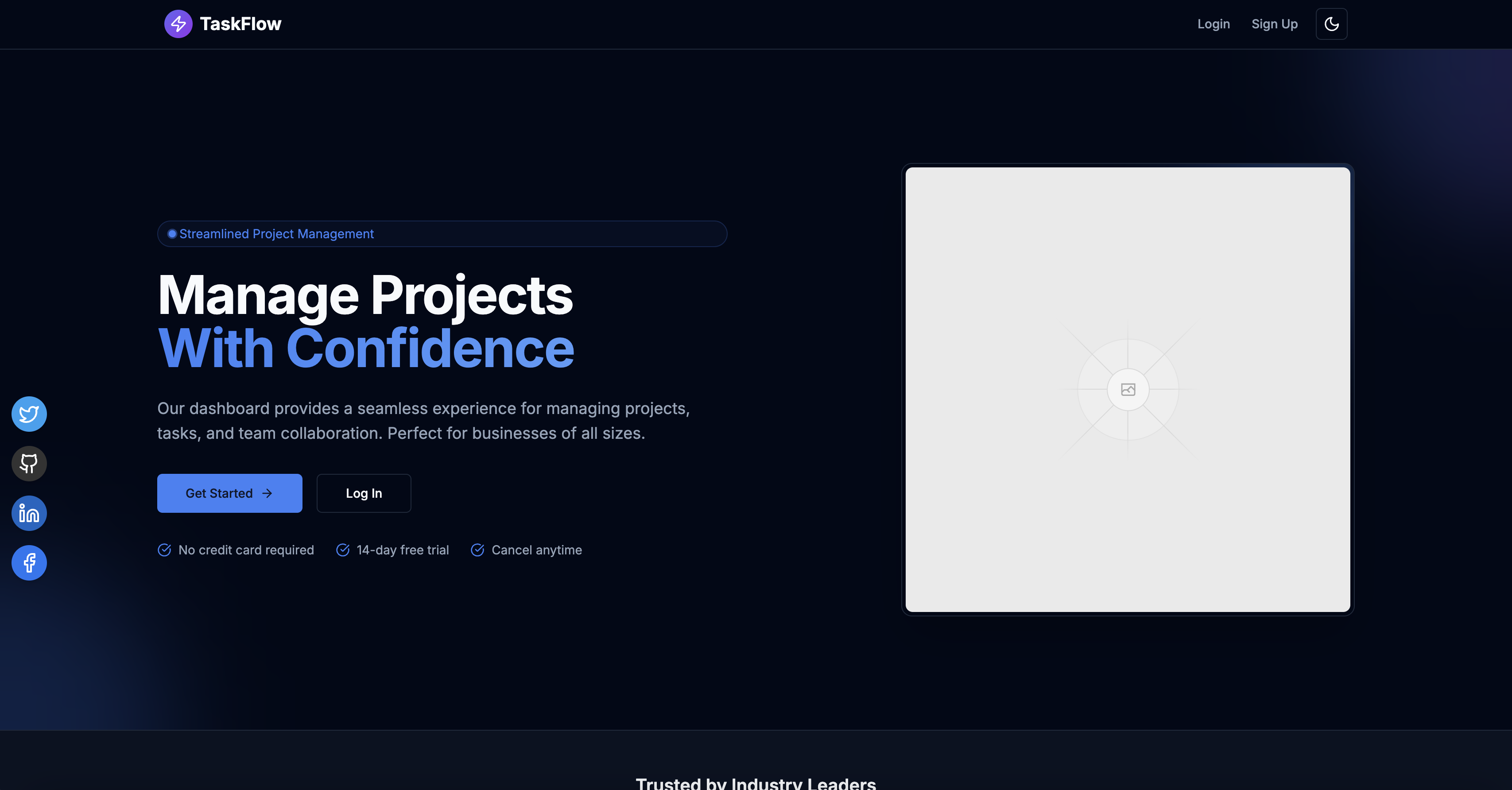 TaskFlow - Streamlined Project Management Dashboard